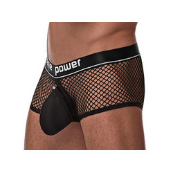 male power Boxer résille Ring & Short Noir